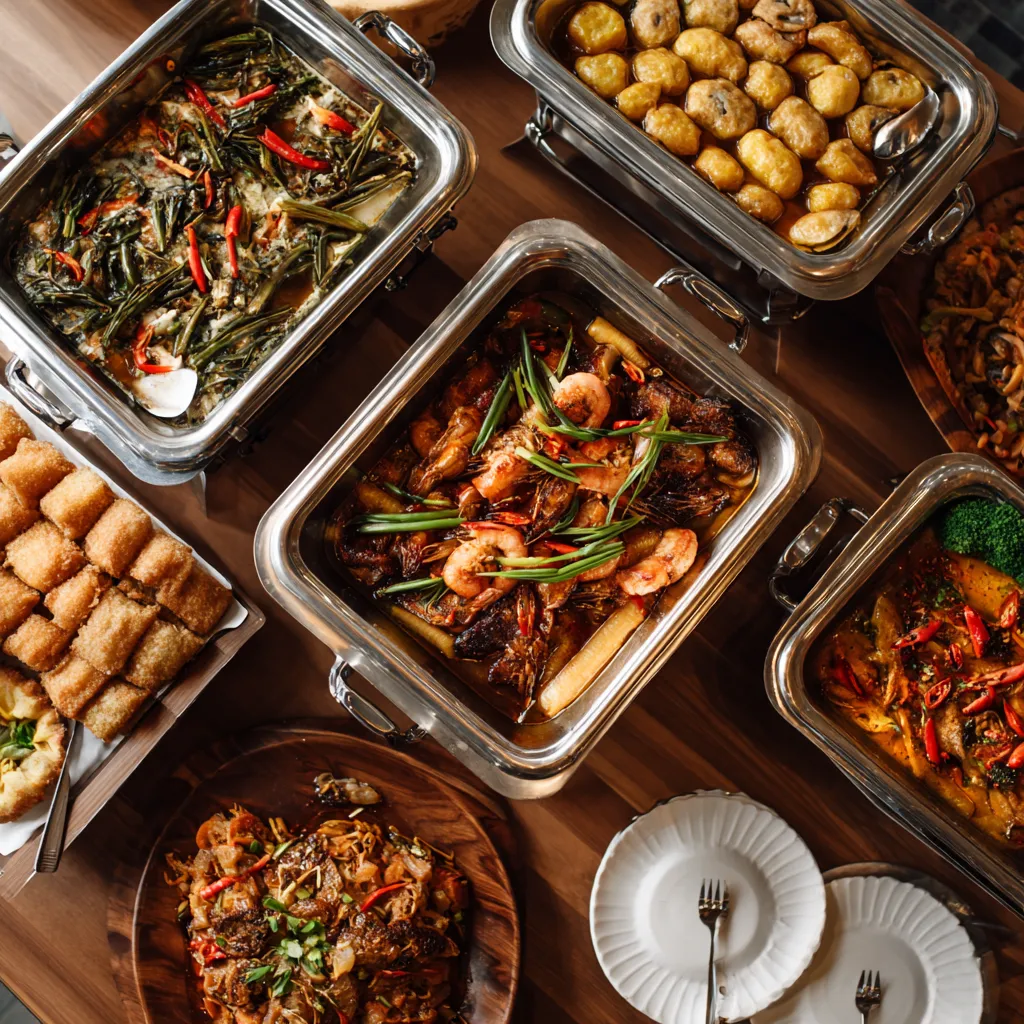 Choosing a menu: crowd-pleasers and portioning rules