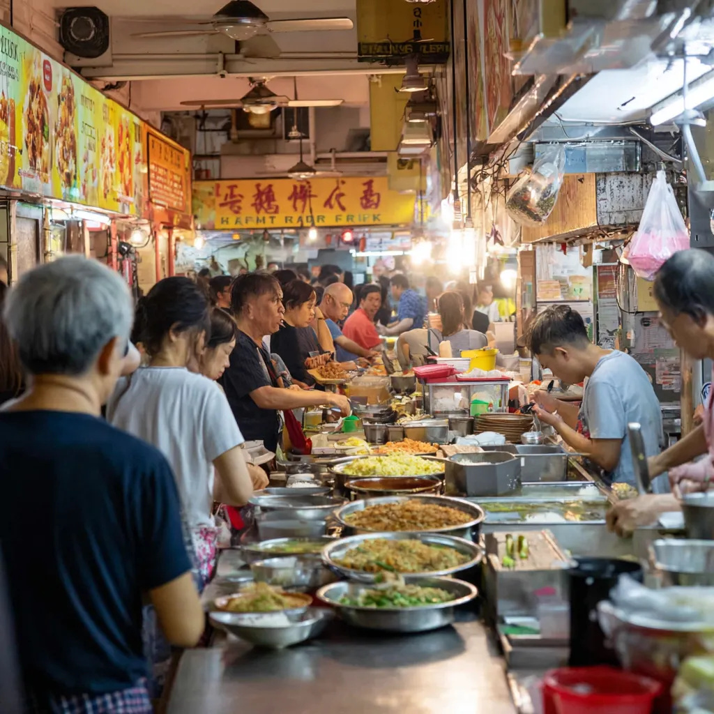 Plan a nasi lemak makan trail (half-day route)