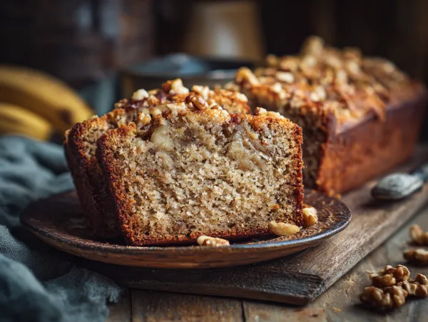 Banana Walnut Cake (Moist)