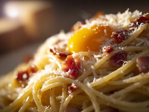 Carbonara with Bacon & Egg
