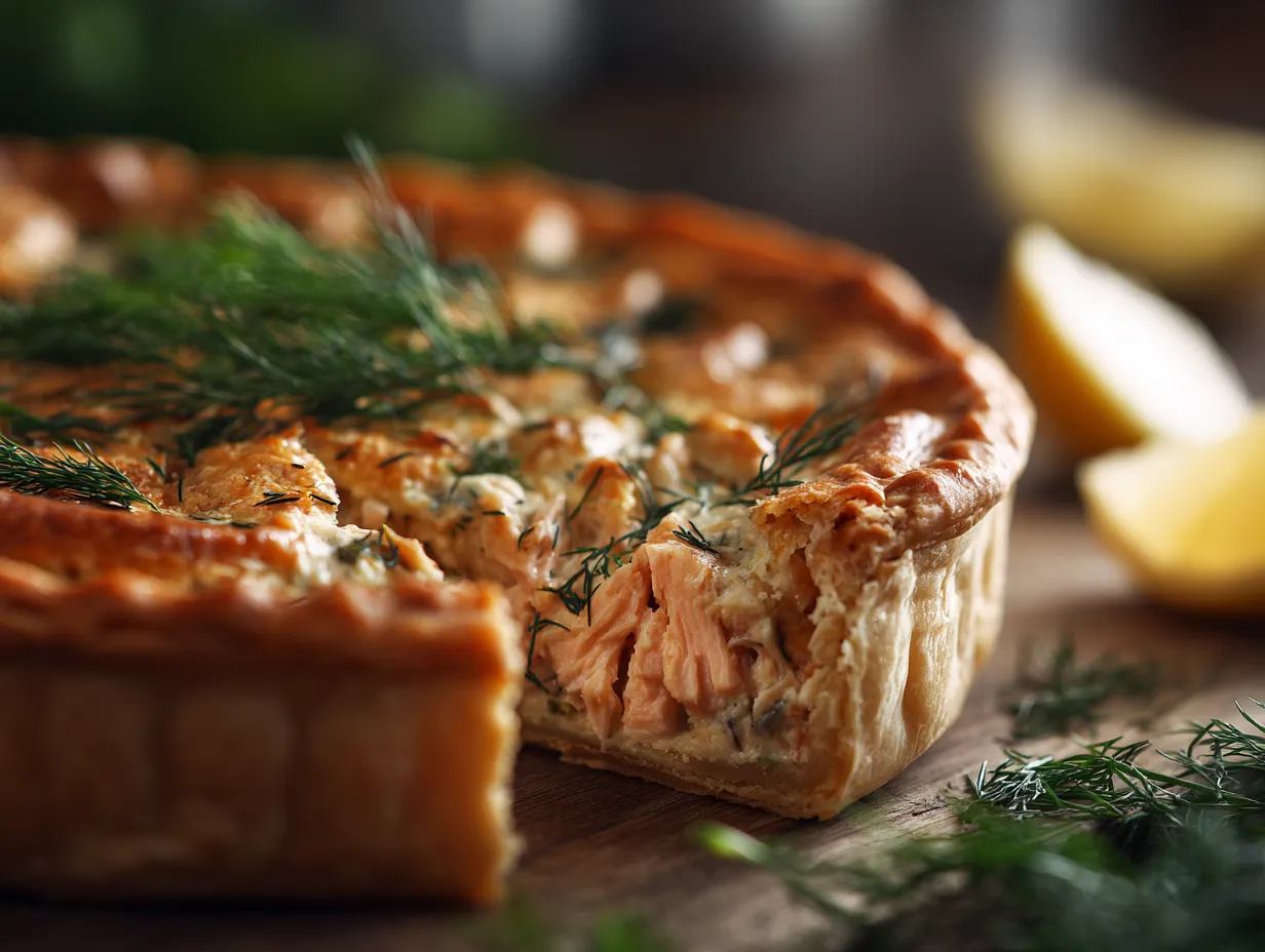 Creamy Salmon & Dill Pie