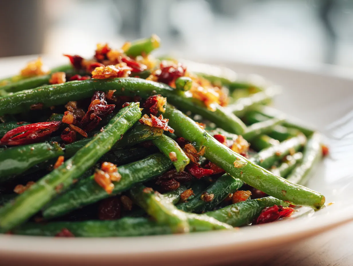 Stir Fried French Beans with Dried Shrimp