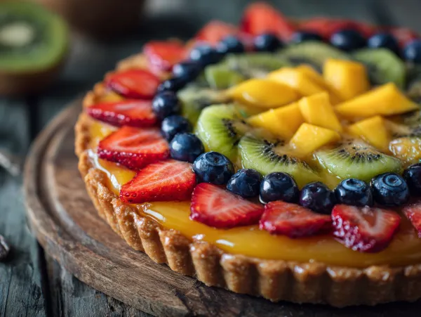 Fruit Tart with Custard Filling