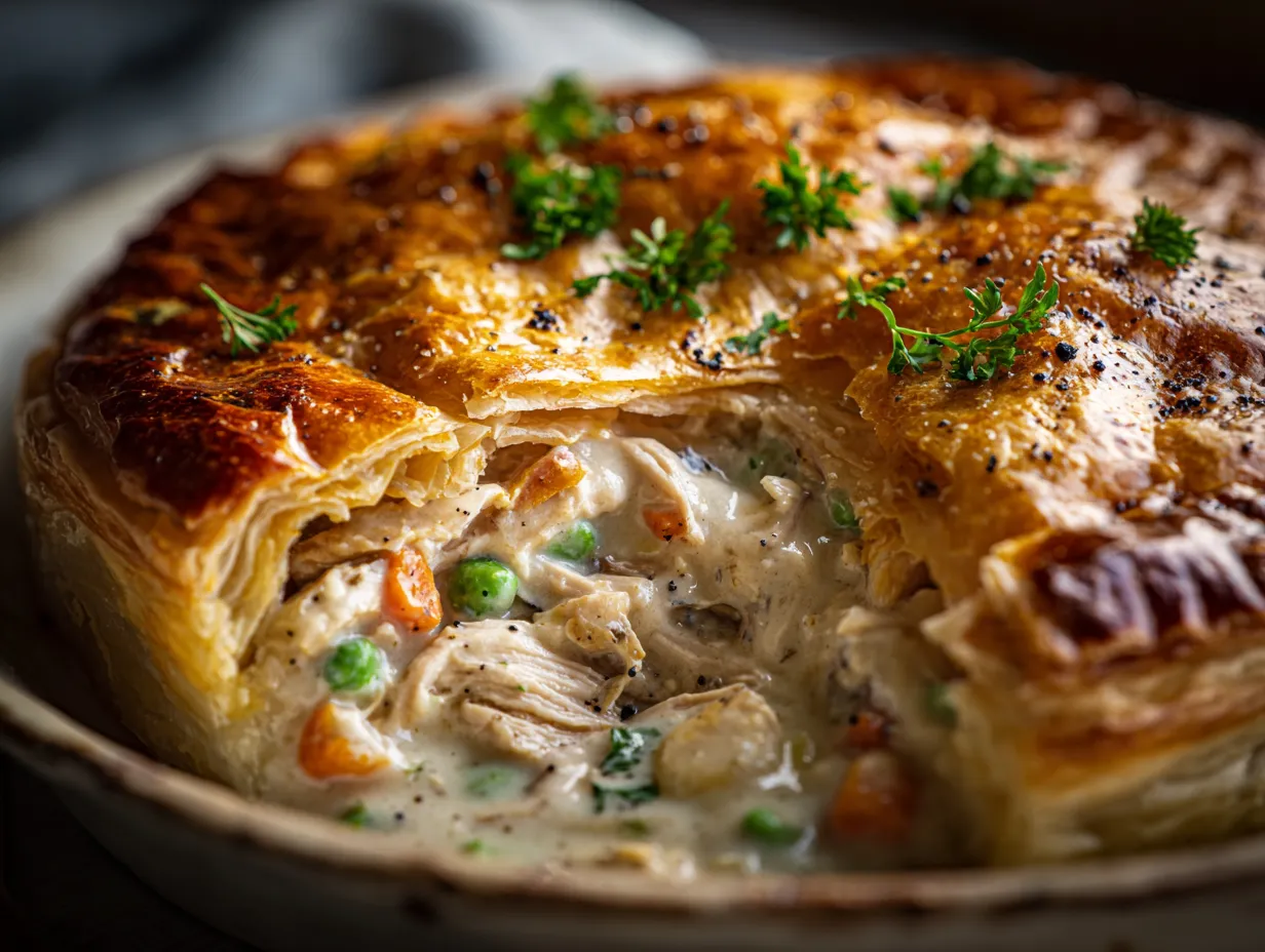Leftover Roast Chicken Pie