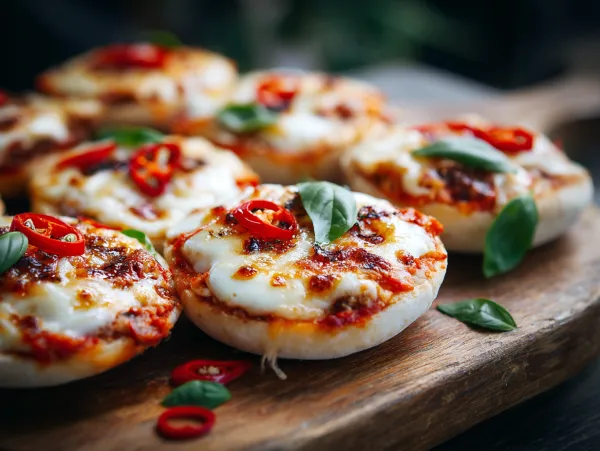 Mini Pizzas (English Muffin Base)