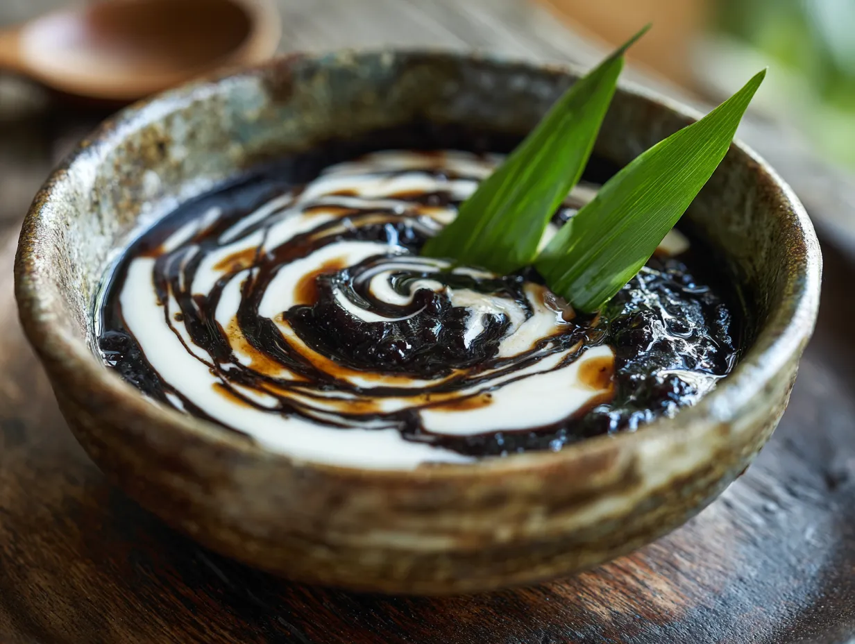 Pulut Hitam (Black Glutinous Rice Dessert)
