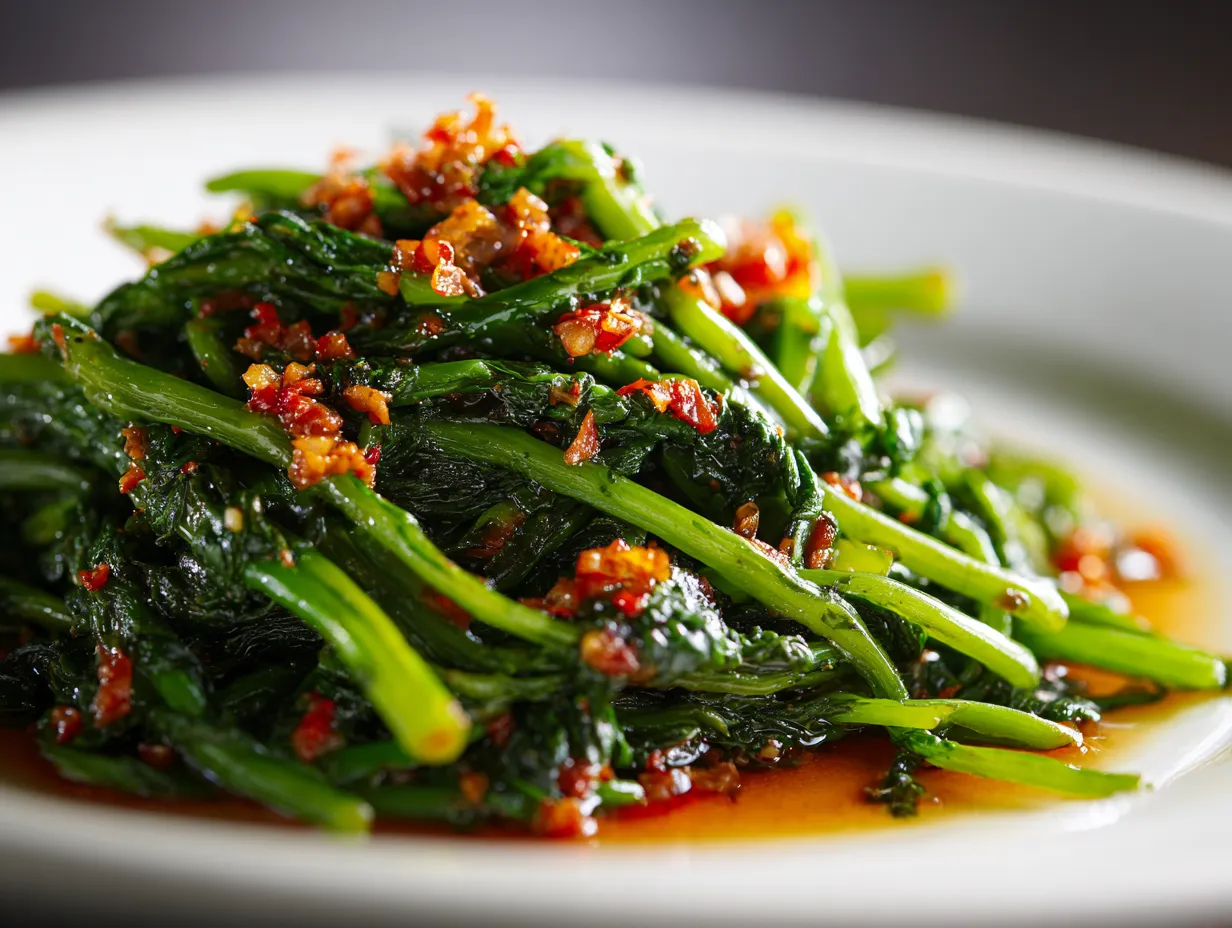 Sambal Kangkong with Belacan