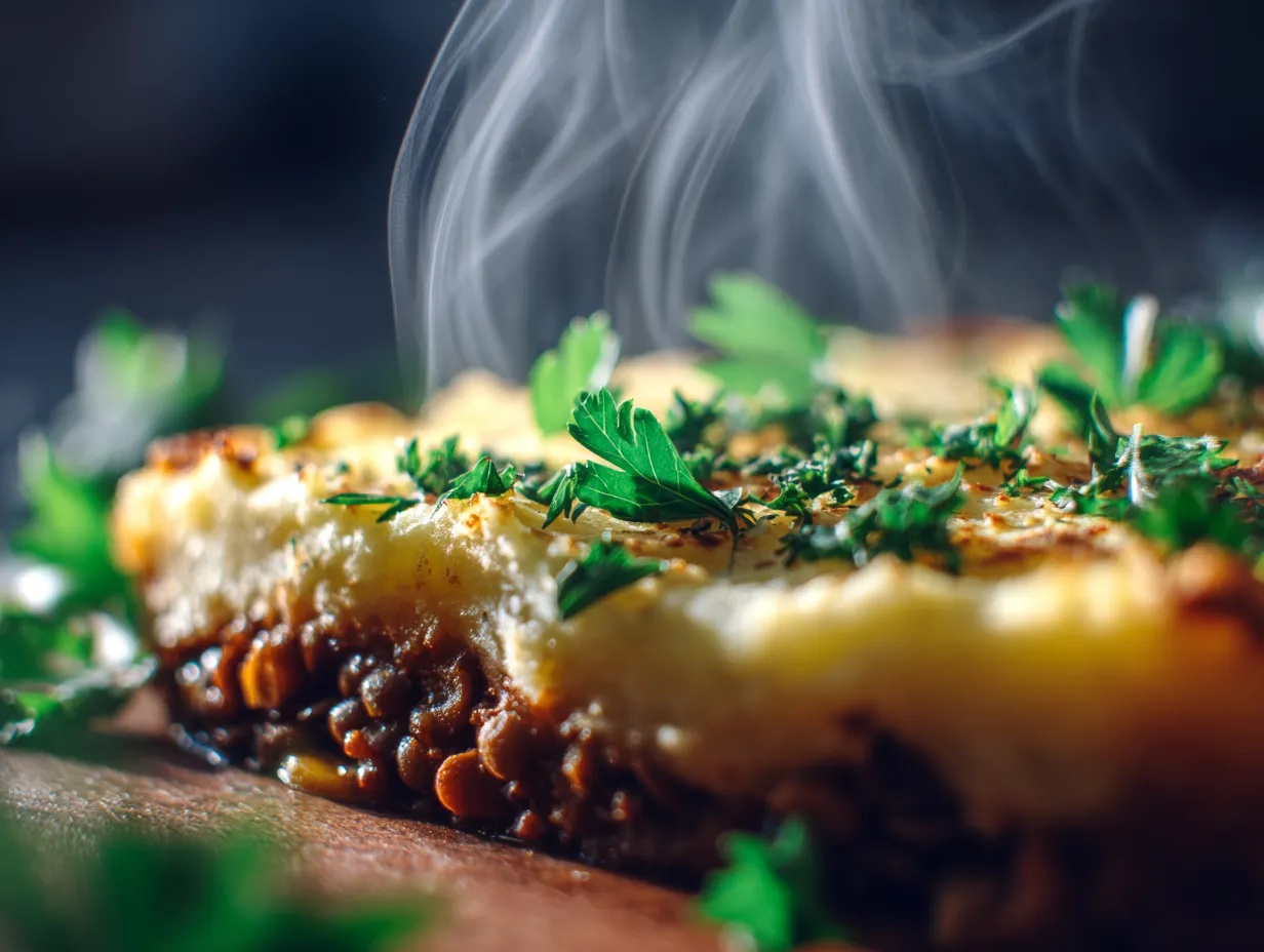 Vegetarian Shepherd's Pie (Lentil & Mushroom)