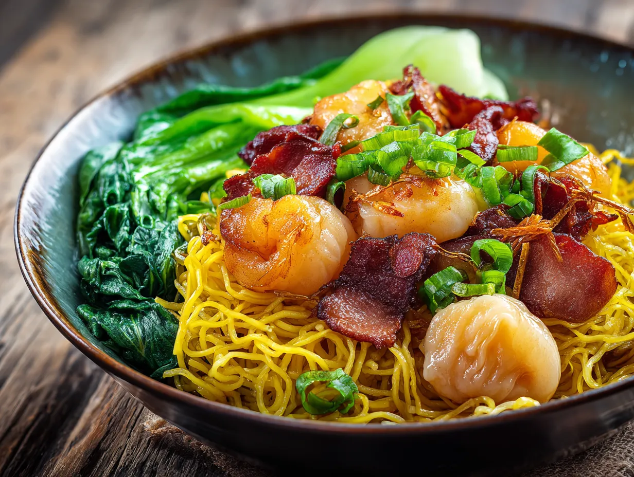 Singapore Wanton Mee (Dry Style)